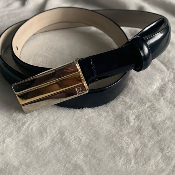 Euc Ellen Tracy genuine Italian calfskin Belt - Picture 1 of 4